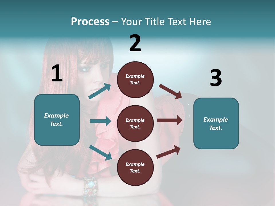 Pretty Stil Spiegel PowerPoint Template