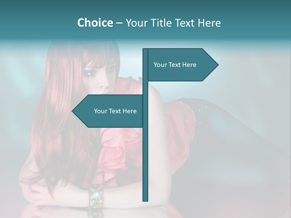 Pretty Stil Spiegel PowerPoint Template