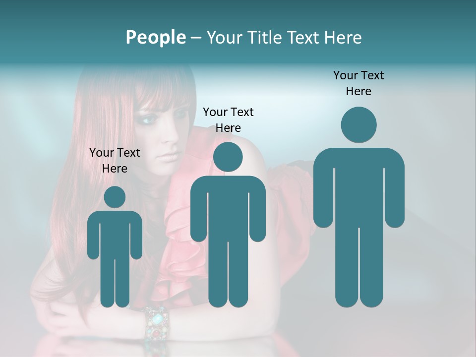 Pretty Stil Spiegel PowerPoint Template