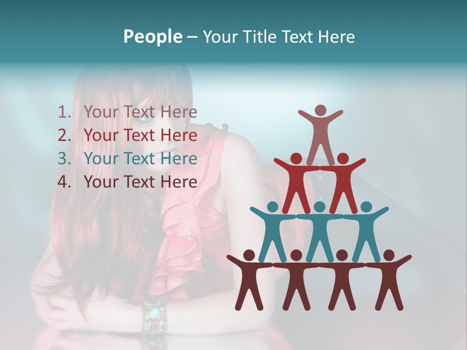 Pretty Stil Spiegel PowerPoint Template