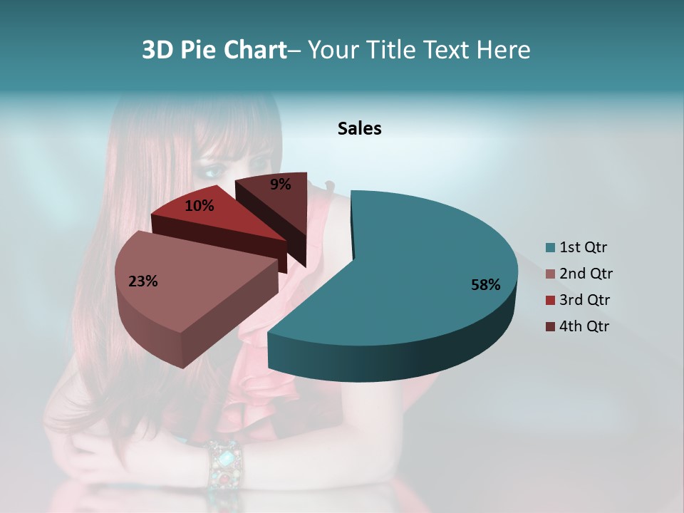 Pretty Stil Spiegel PowerPoint Template