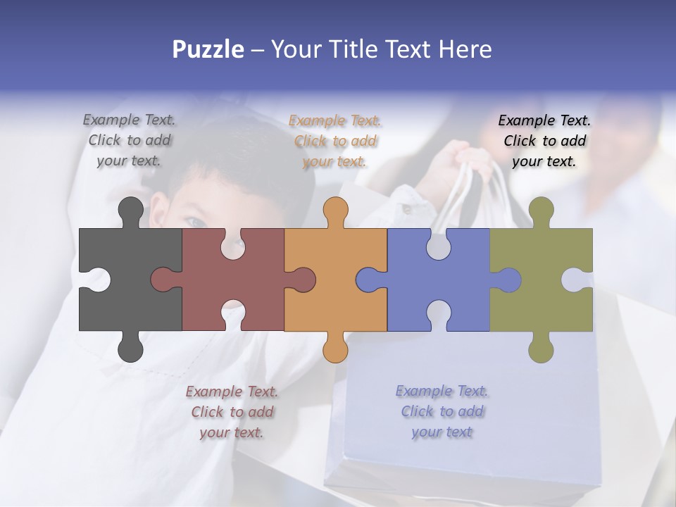 Mom Little Boy Family PowerPoint Template