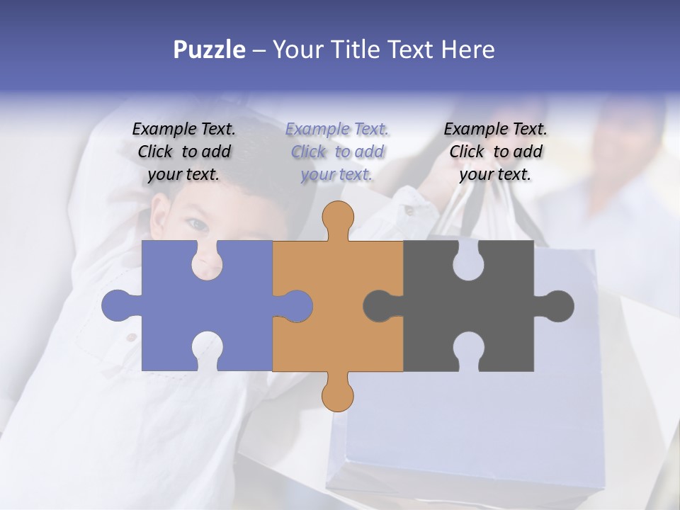 Mom Little Boy Family PowerPoint Template