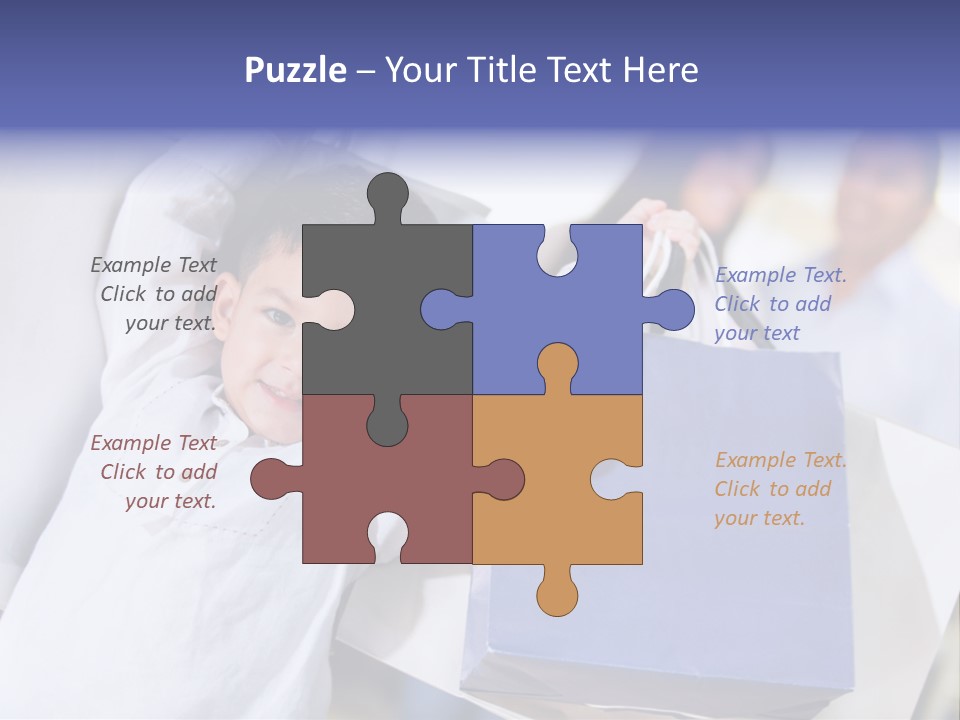 Mom Little Boy Family PowerPoint Template