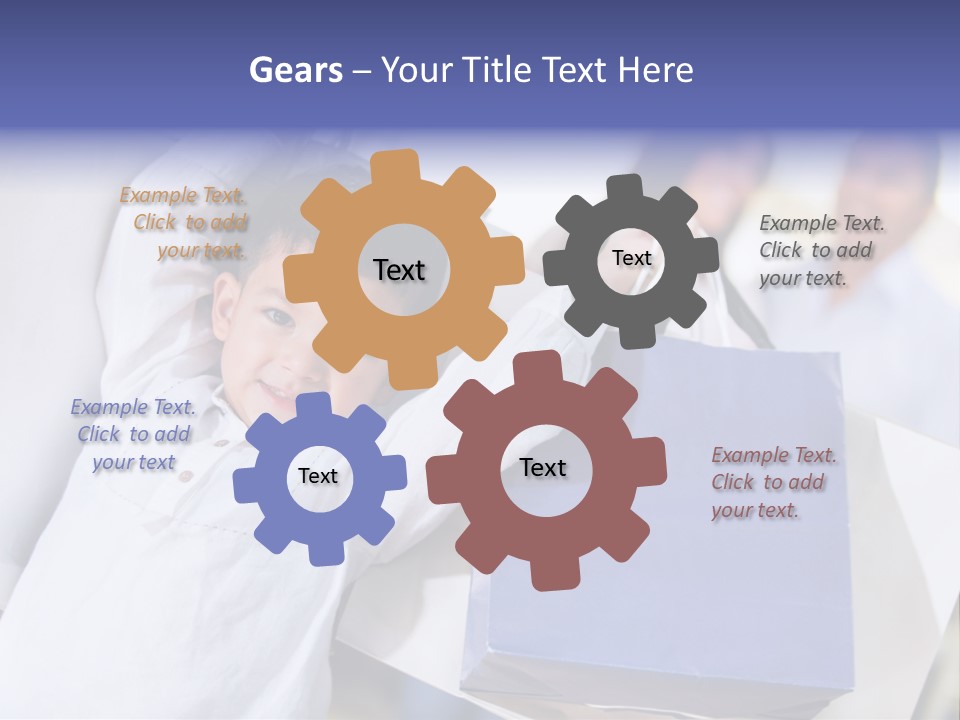 Mom Little Boy Family PowerPoint Template