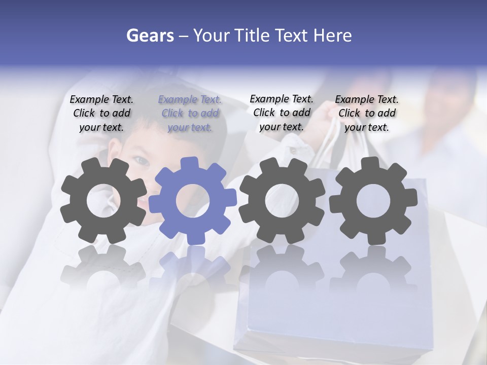 Mom Little Boy Family PowerPoint Template