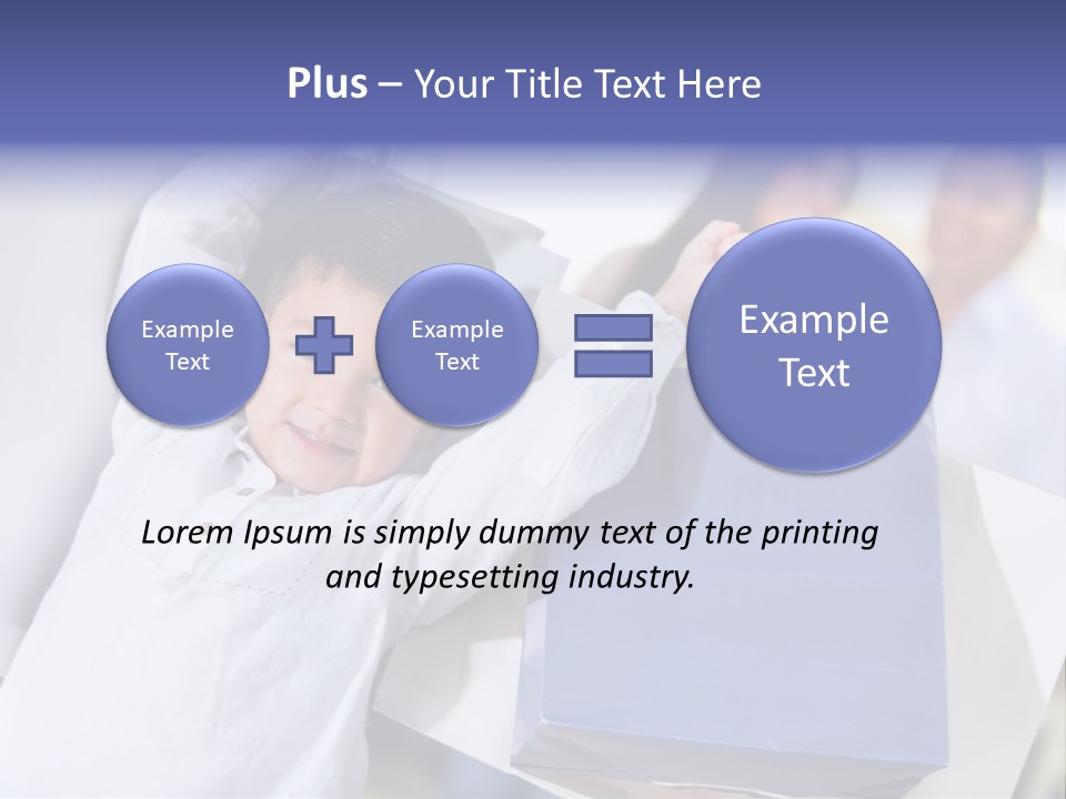 Mom Little Boy Family PowerPoint Template