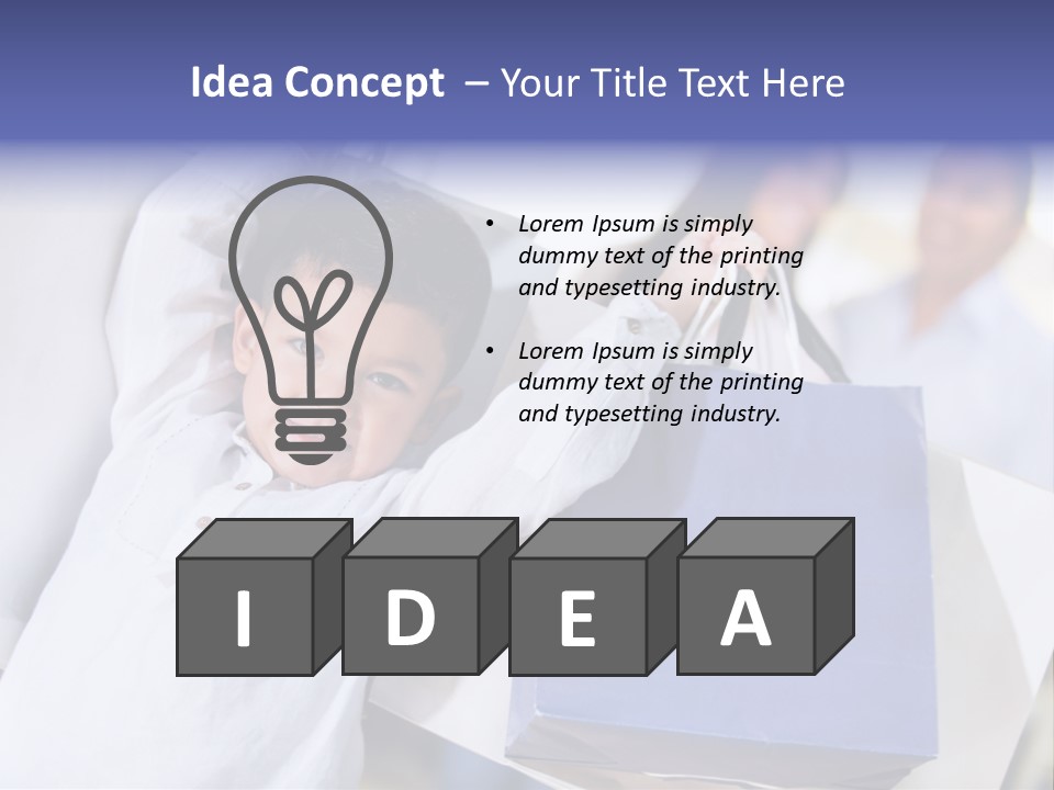 Mom Little Boy Family PowerPoint Template