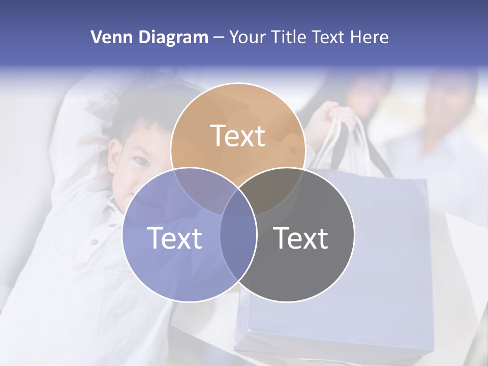 Mom Little Boy Family PowerPoint Template