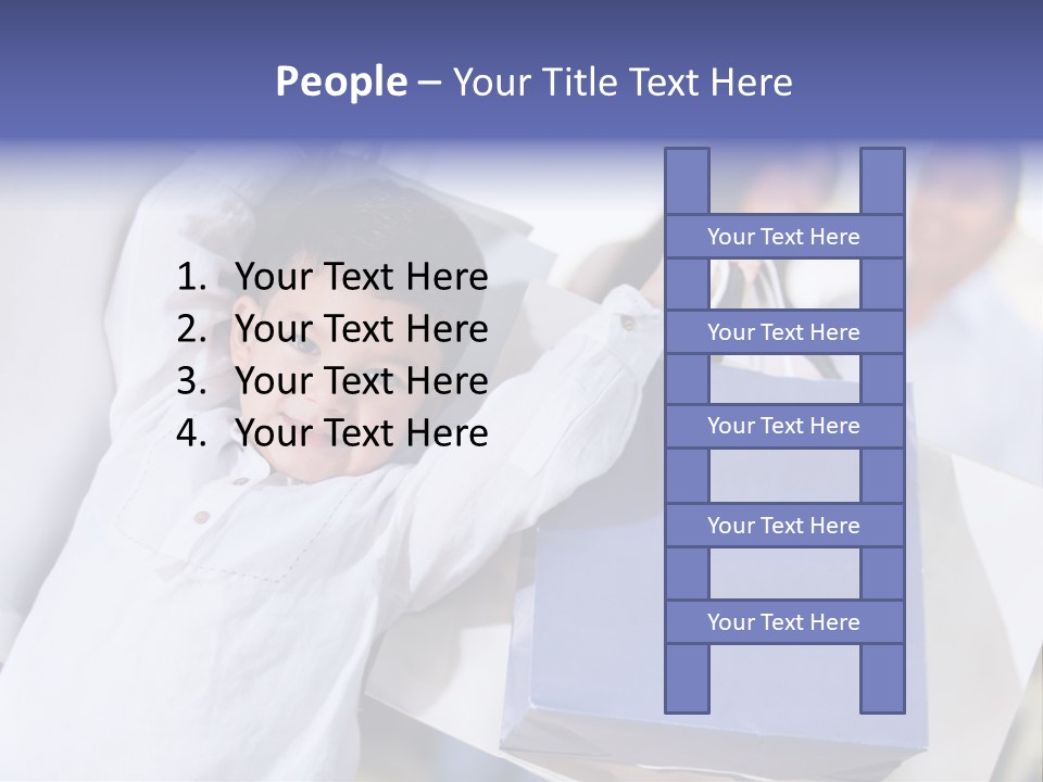 Mom Little Boy Family PowerPoint Template