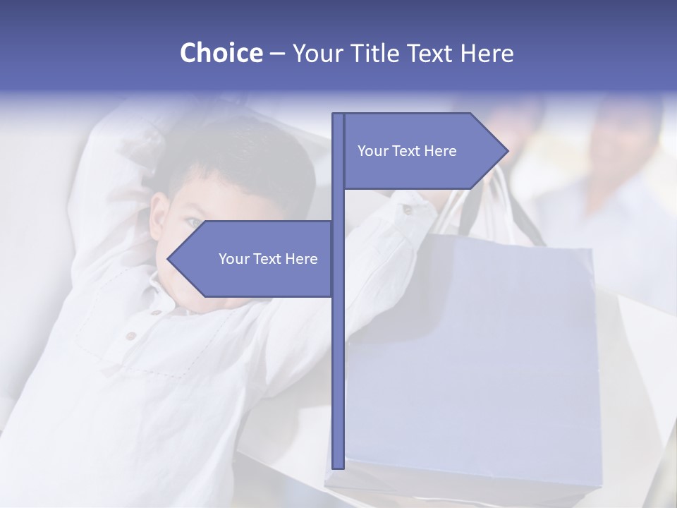 Mom Little Boy Family PowerPoint Template