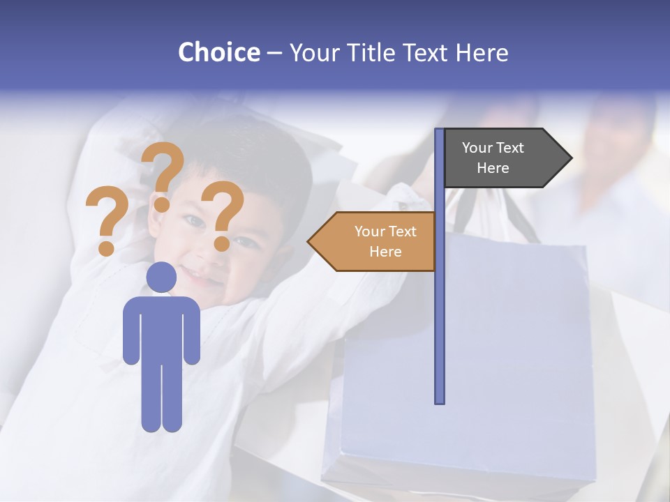 Mom Little Boy Family PowerPoint Template