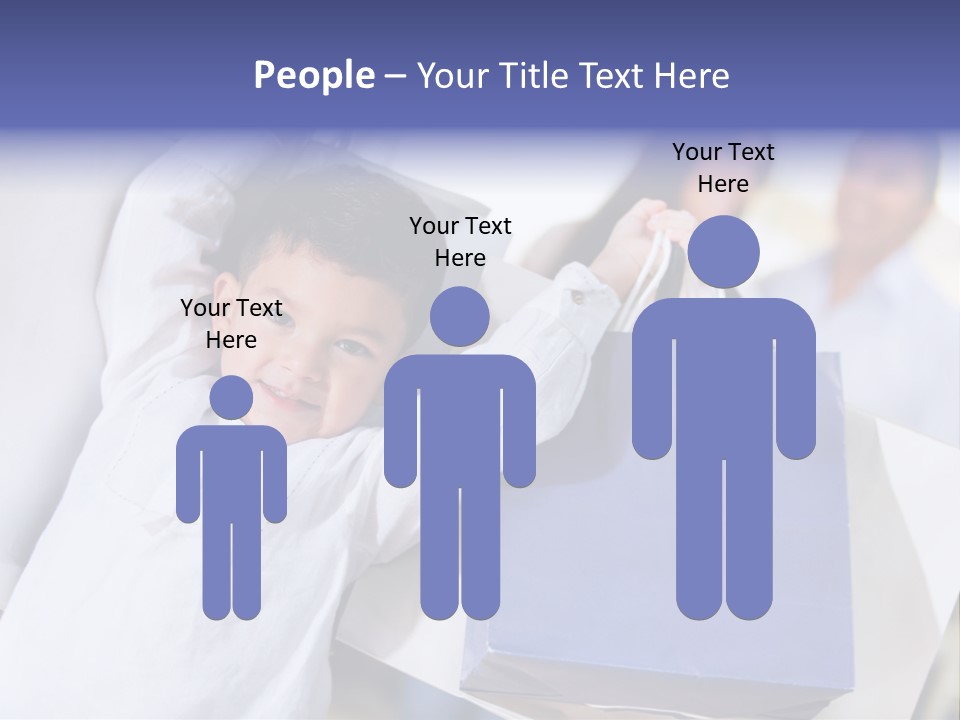 Mom Little Boy Family PowerPoint Template