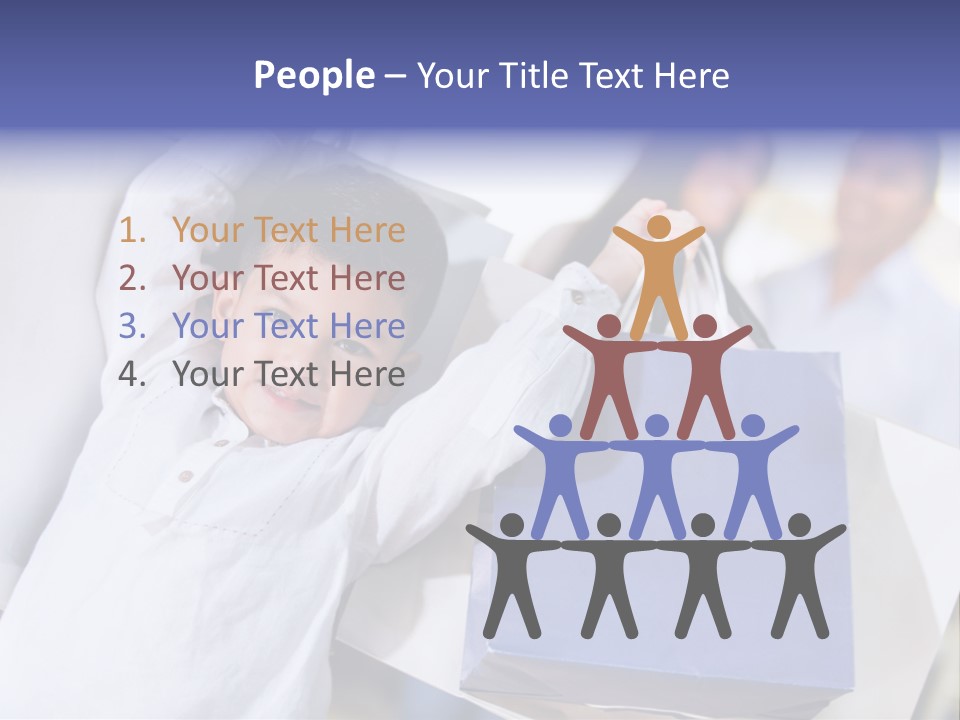 Mom Little Boy Family PowerPoint Template