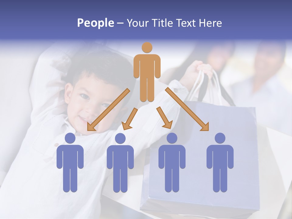 Mom Little Boy Family PowerPoint Template