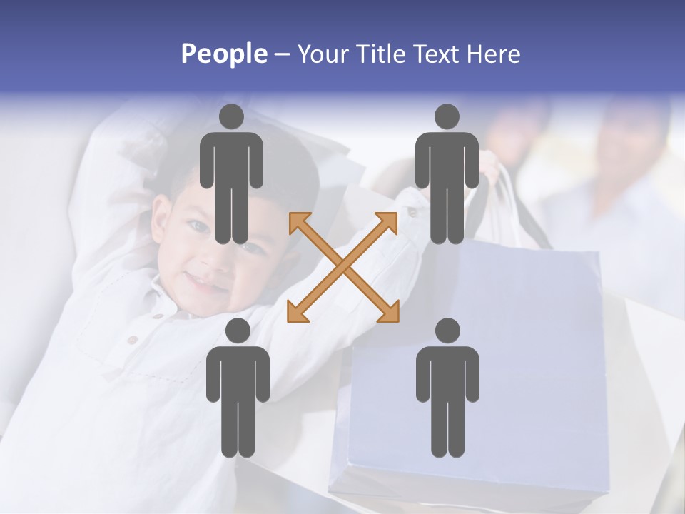 Mom Little Boy Family PowerPoint Template