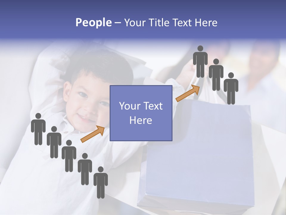 Mom Little Boy Family PowerPoint Template