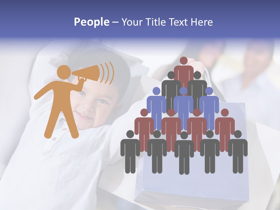 Mom Little Boy Family PowerPoint Template