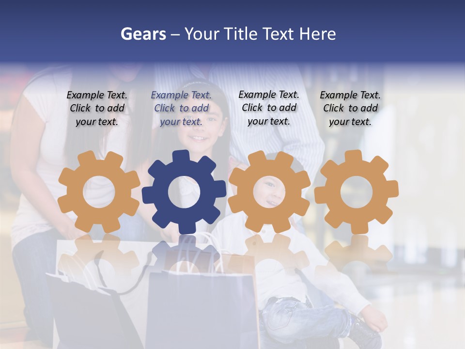 Children Bags Smile PowerPoint Template