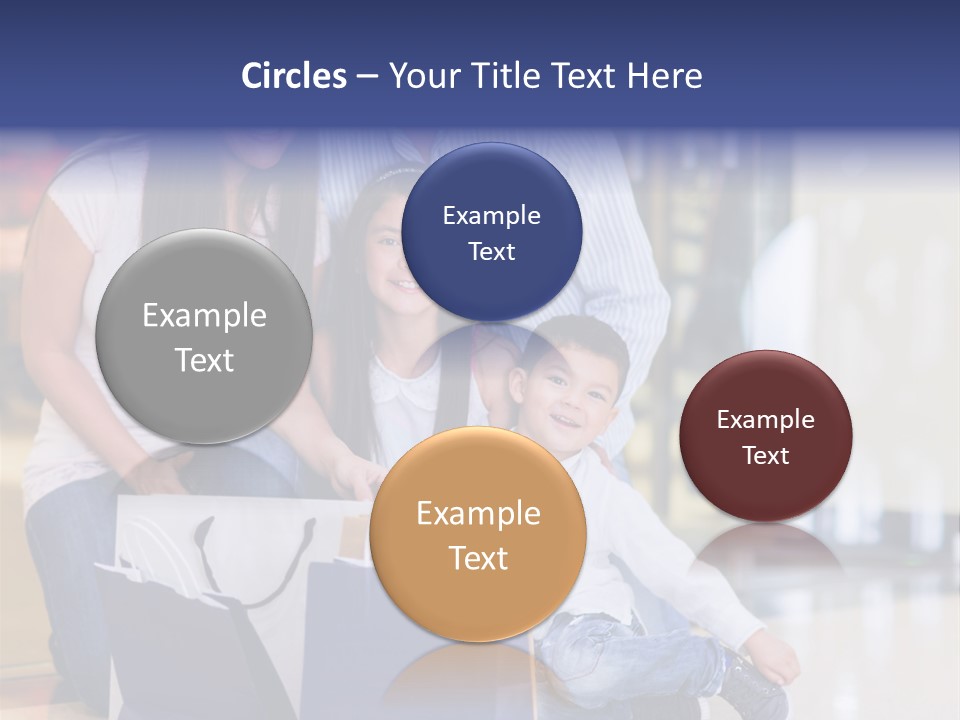 Children Bags Smile PowerPoint Template