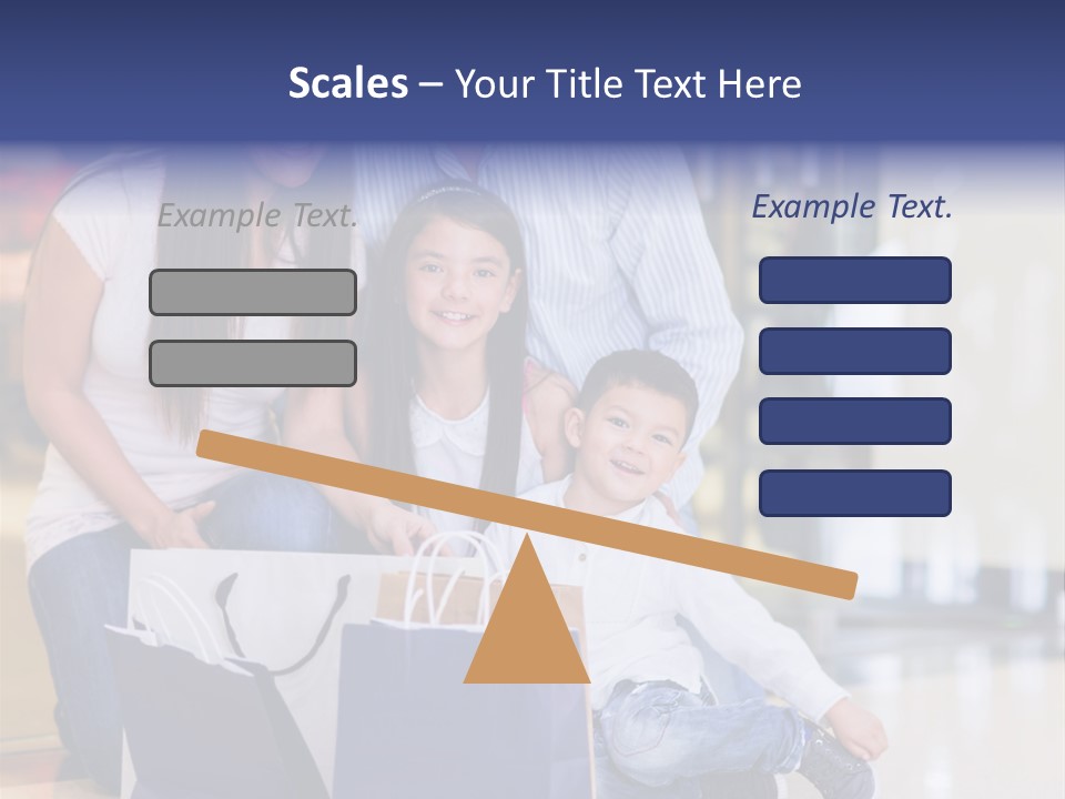 Children Bags Smile PowerPoint Template