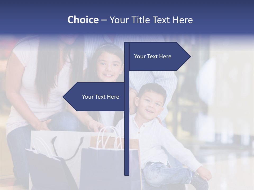 Children Bags Smile PowerPoint Template