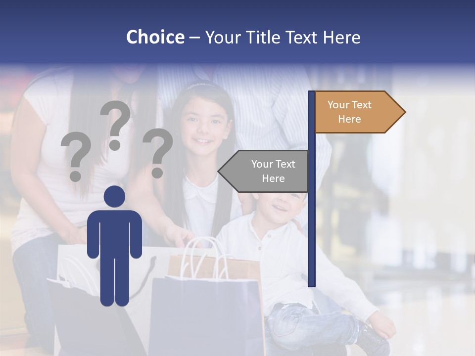 Children Bags Smile PowerPoint Template