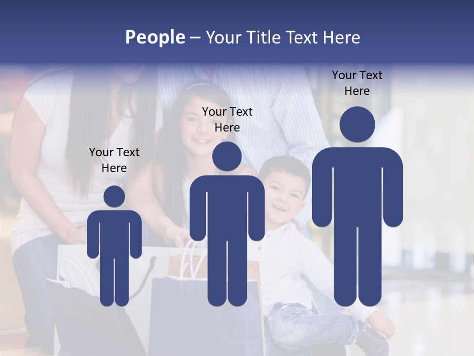 Children Bags Smile PowerPoint Template
