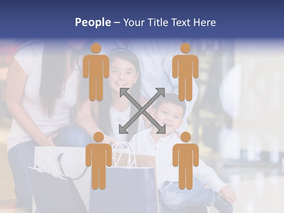 Children Bags Smile PowerPoint Template