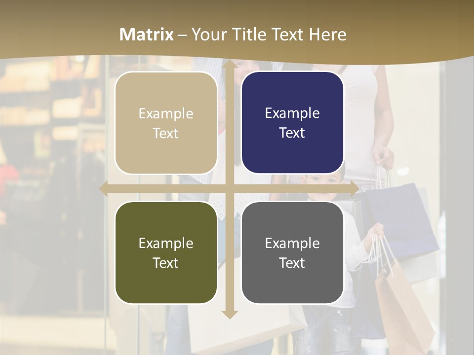 Shopping Happy Smiling PowerPoint Template