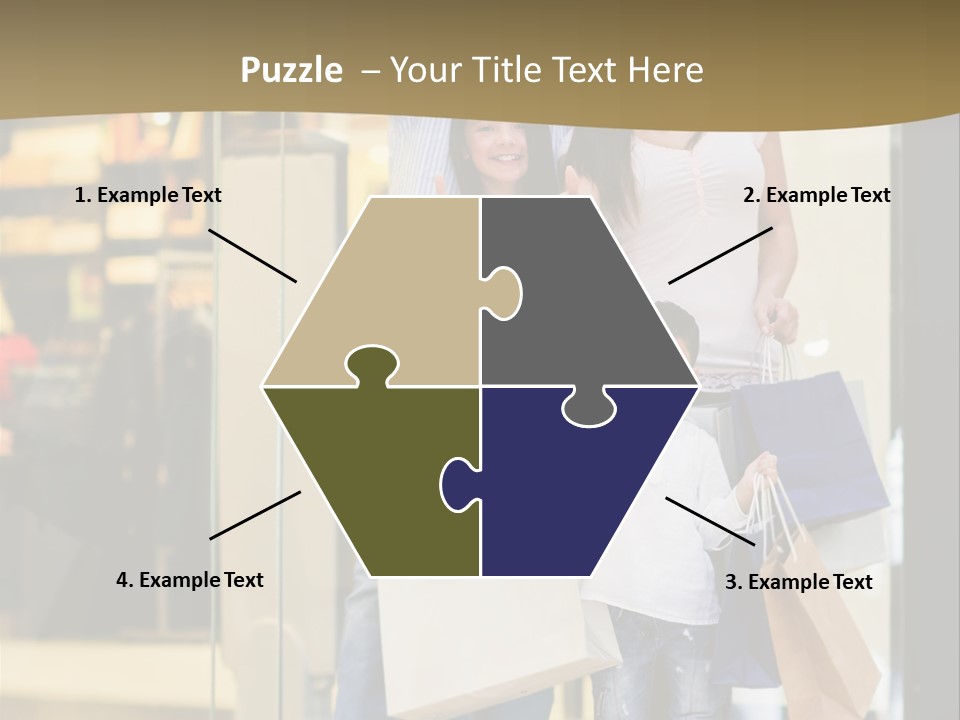 Shopping Happy Smiling PowerPoint Template