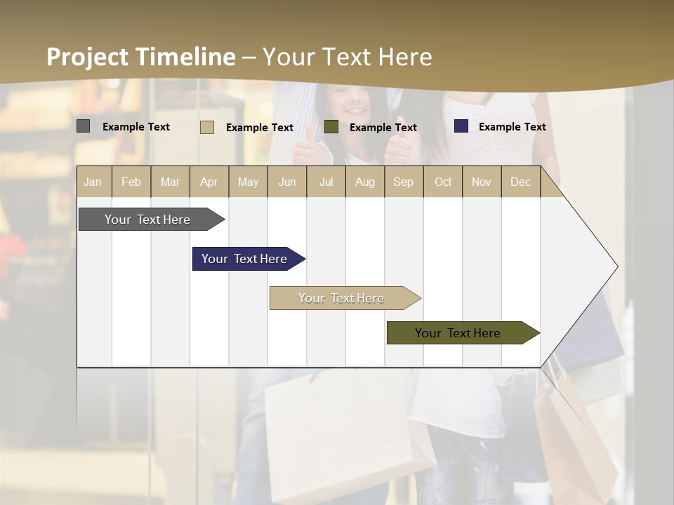 Shopping Happy Smiling PowerPoint Template