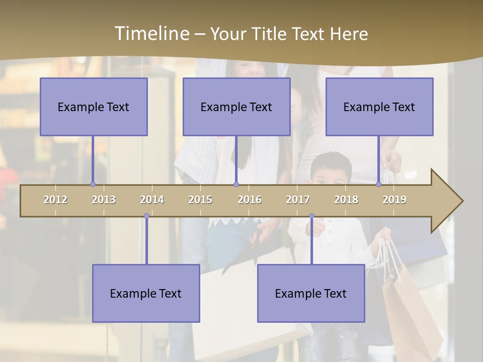 Shopping Happy Smiling PowerPoint Template