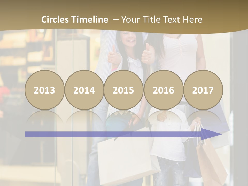 Shopping Happy Smiling PowerPoint Template