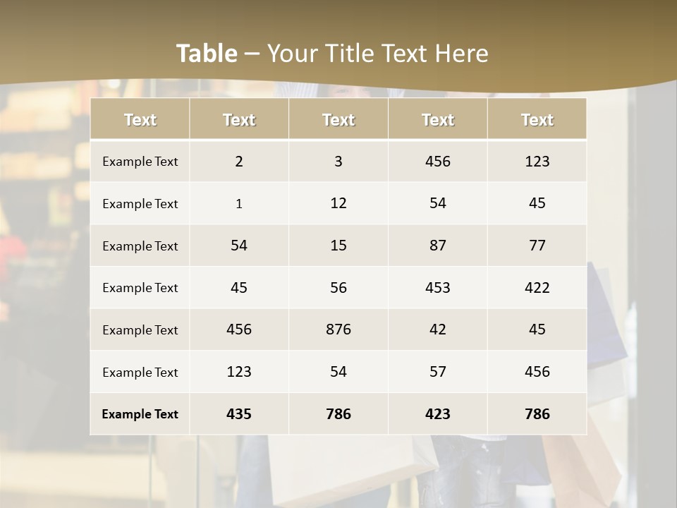 Shopping Happy Smiling PowerPoint Template