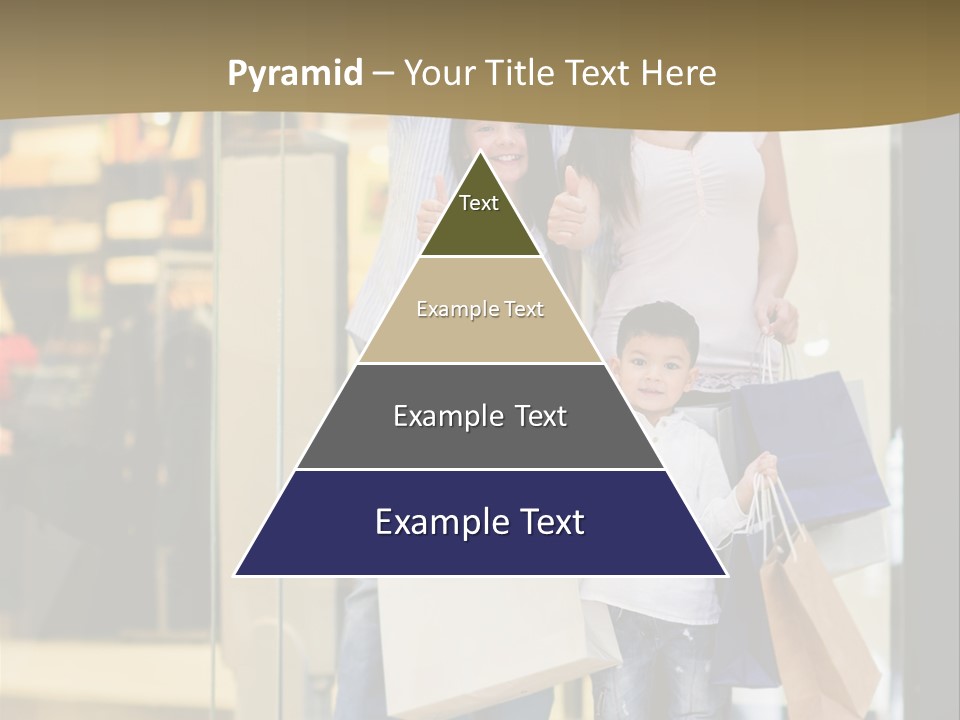 Shopping Happy Smiling PowerPoint Template