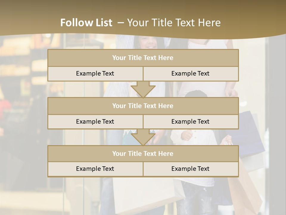 Shopping Happy Smiling PowerPoint Template