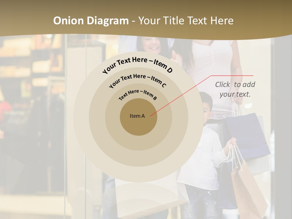 Shopping Happy Smiling PowerPoint Template