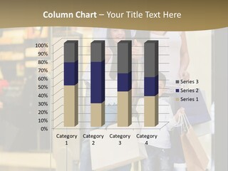 Shopping Happy Smiling PowerPoint Template