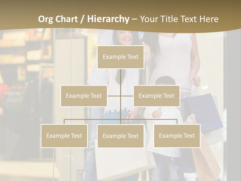 Shopping Happy Smiling PowerPoint Template