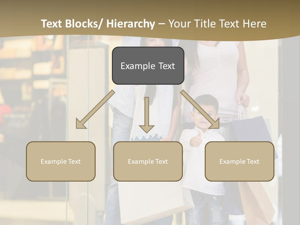 Shopping Happy Smiling PowerPoint Template