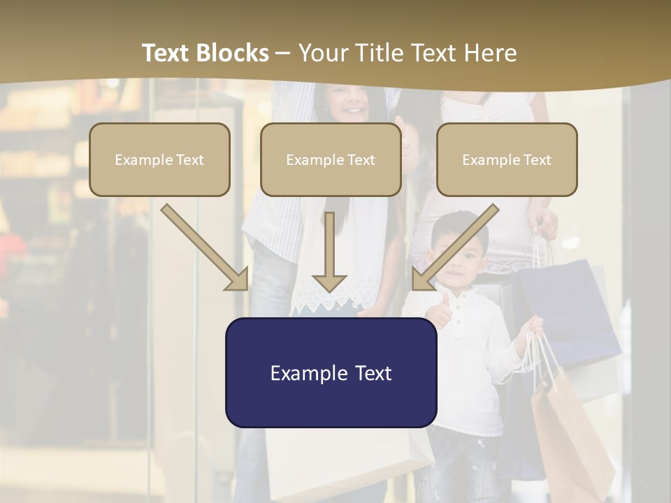 Shopping Happy Smiling PowerPoint Template
