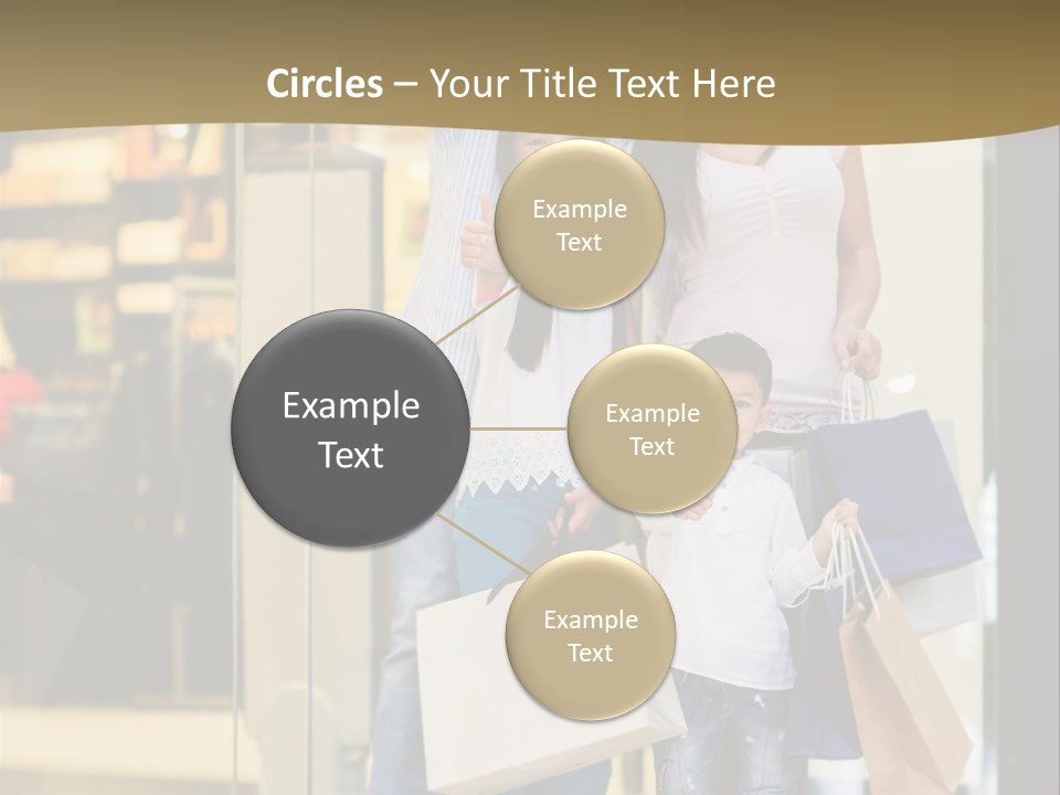 Shopping Happy Smiling PowerPoint Template