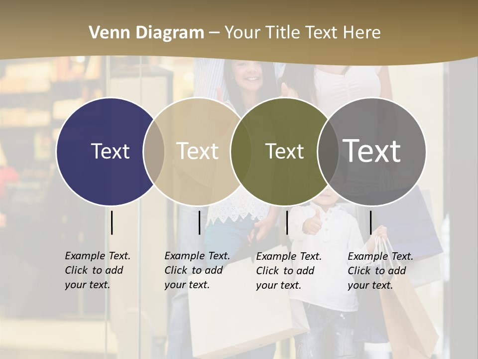 Shopping Happy Smiling PowerPoint Template