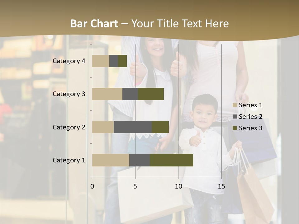 Shopping Happy Smiling PowerPoint Template