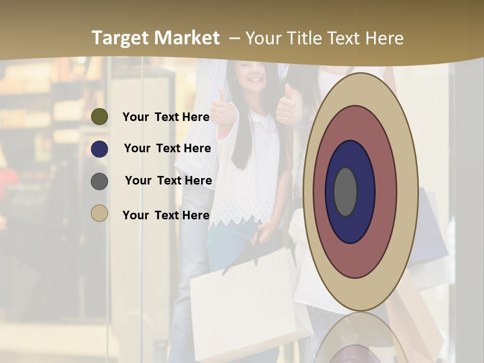 Shopping Happy Smiling PowerPoint Template