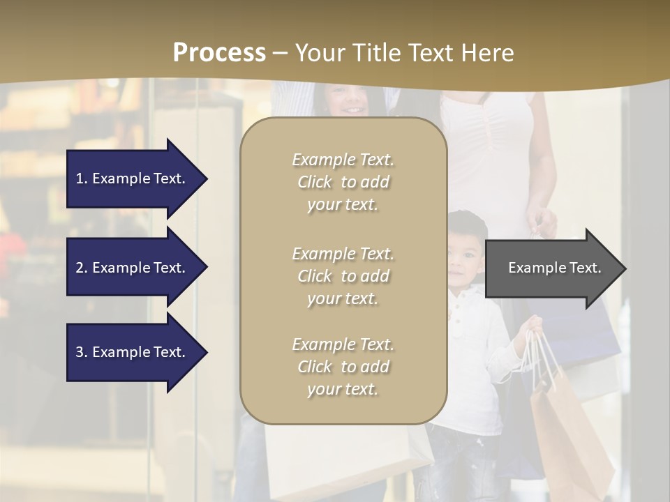 Shopping Happy Smiling PowerPoint Template