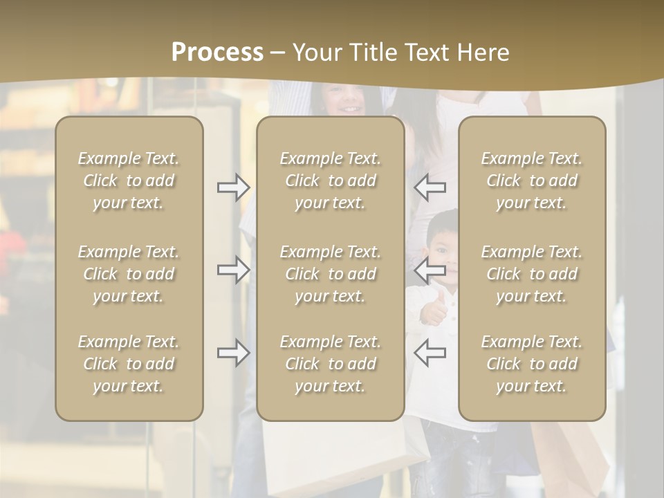 Shopping Happy Smiling PowerPoint Template
