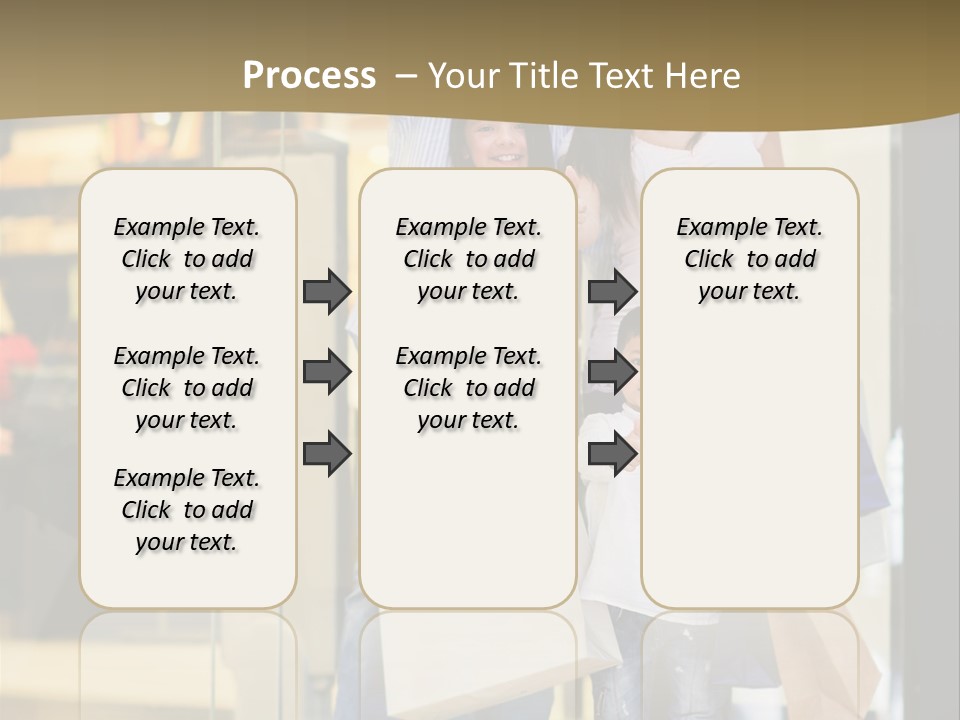 Shopping Happy Smiling PowerPoint Template