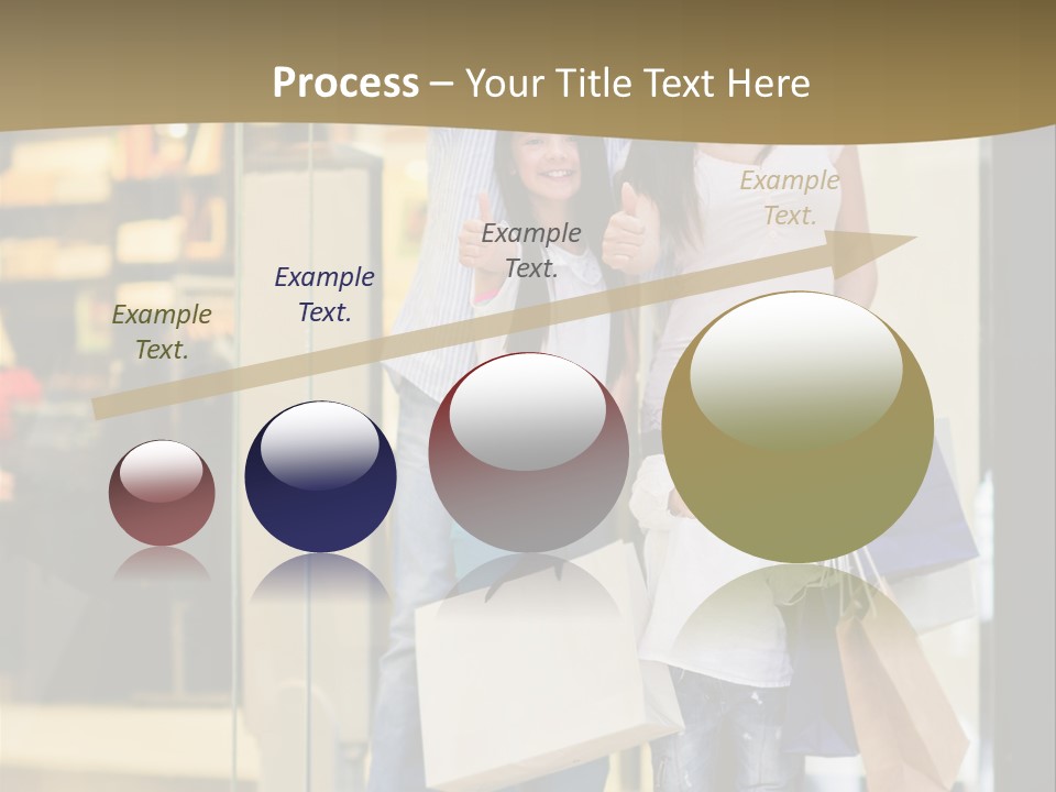 Shopping Happy Smiling PowerPoint Template